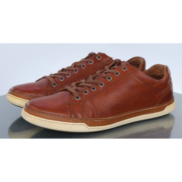 Allen Edmonds Porter Men's Low Top Sneakers Shoes Size 9.5 (E) Wide Leather Tan